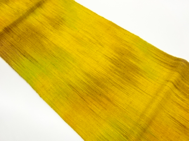 手織り紬抽象模様名古屋帯